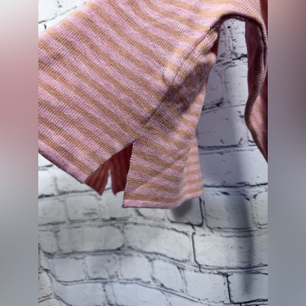 Zara Girls Pink Striped Sweater NWT - Picture 4 of 7